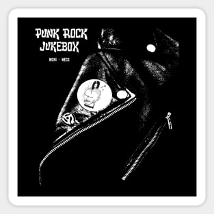 Punk Rock Jukebox - lapel BLACK Sticker